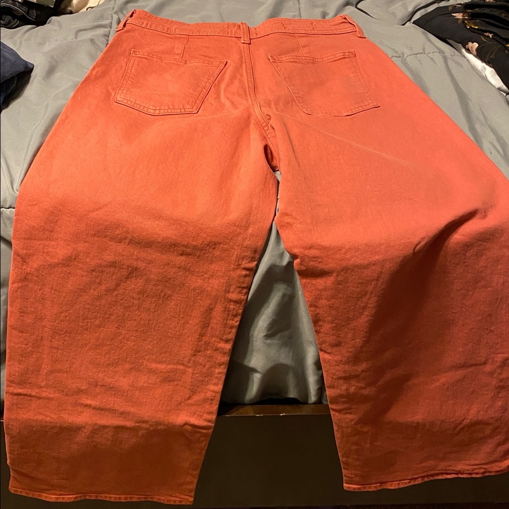 Universal Thread Rust Orange Wide-Leg Pants - Picture 3 of 5